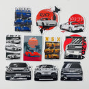 Set de 10 Stickers de Carros JDM y Autos Japoneses