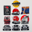 Set de 10 Stickers de Carros JDM y Autos Japoneses