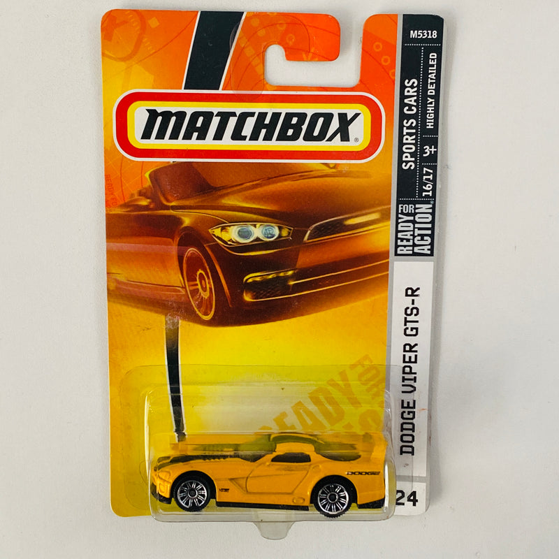 2008 Matchbox Sports Cars Dodge Viper GTS-R 24 amarillo