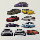 Set de 10 Stickers de Carros Deportivos