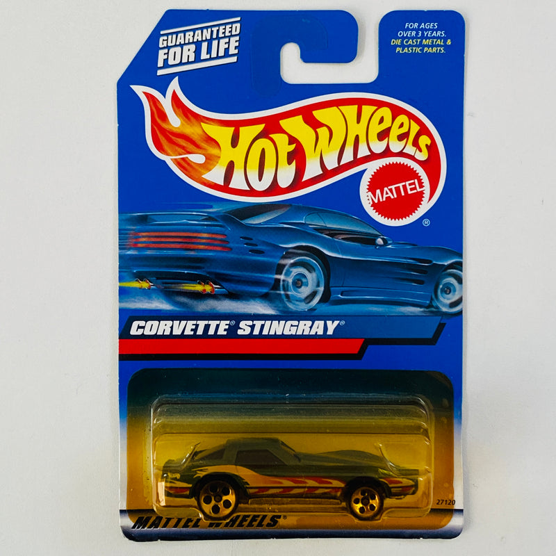 2000 Hot Wheels Corvette Stingray azul 5DOT base ZAMAC