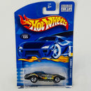 2001 Hot Wheels Corvette Stingray 135 negro 5SP base ZAMAC
