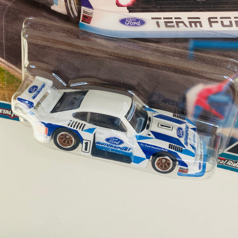 2023 Hot Wheels Premium Car Culture Race Day Ford Capri Gr.5 blanco Llantas de Goma RR