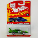 2007 Hot Wheels Classics Series 3 70 Plymouth Superbird verde Goodyear 5SP base ZAMAC