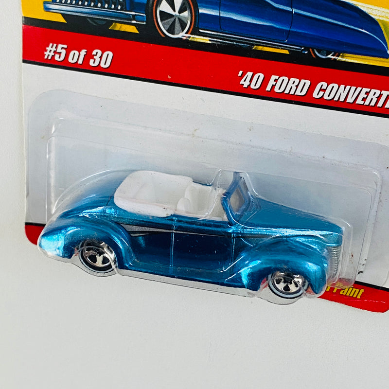 2007 Hot Wheels Classics Series 3 40 Ford Convertible celeste spectraflame Whitewall 5SP base ZAMAC