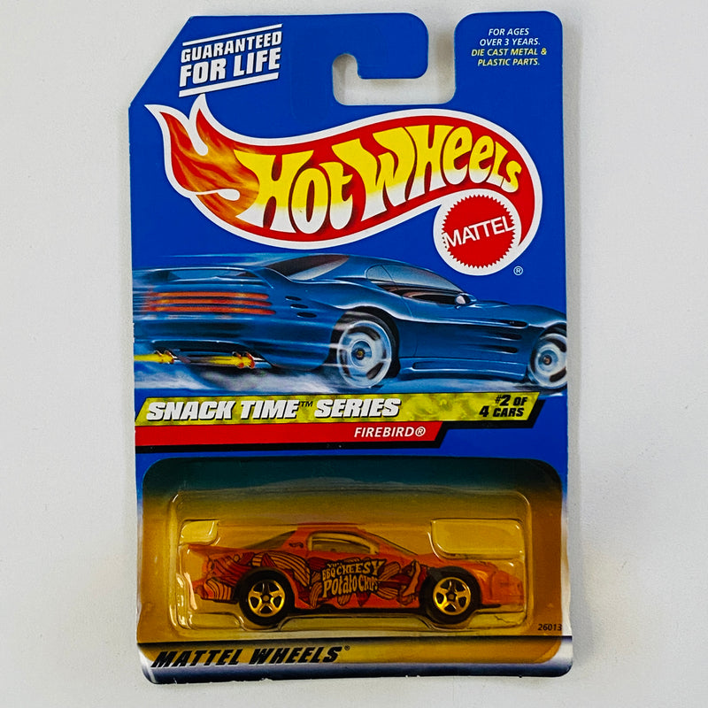 2000 Hot Wheels Snack Time Series Pontiac Firebird naranja 5SP - Detalle Burbuja