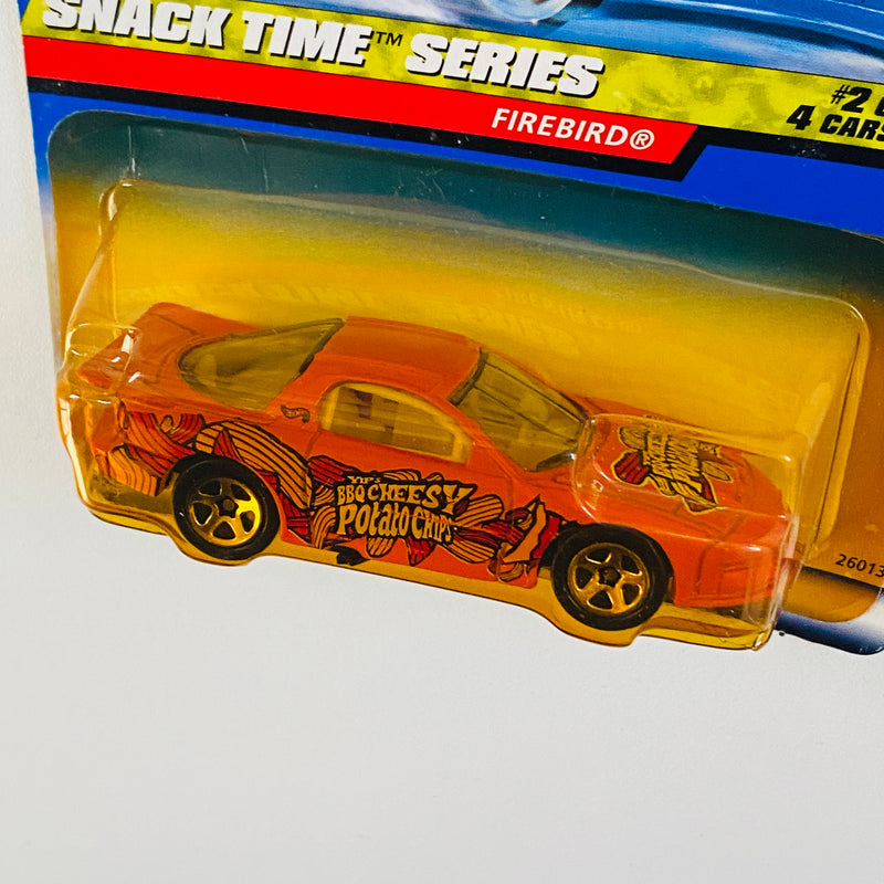 2000 Hot Wheels Snack Time Series Pontiac Firebird naranja 5SP - Detalle Burbuja