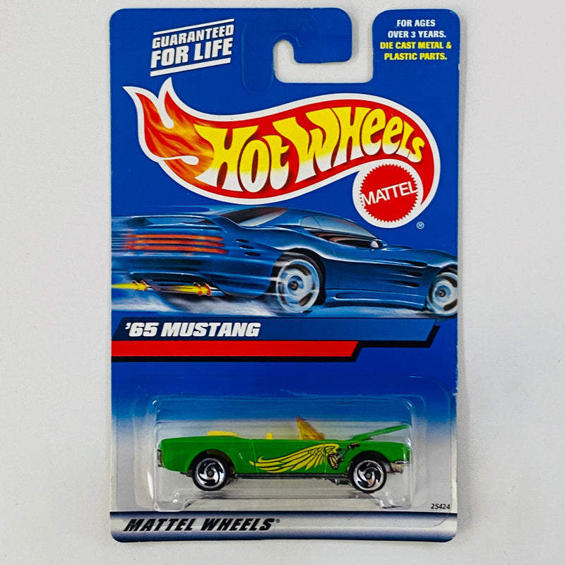 2000 Hot Wheels 65 Mustang verde SB base ZAMAC