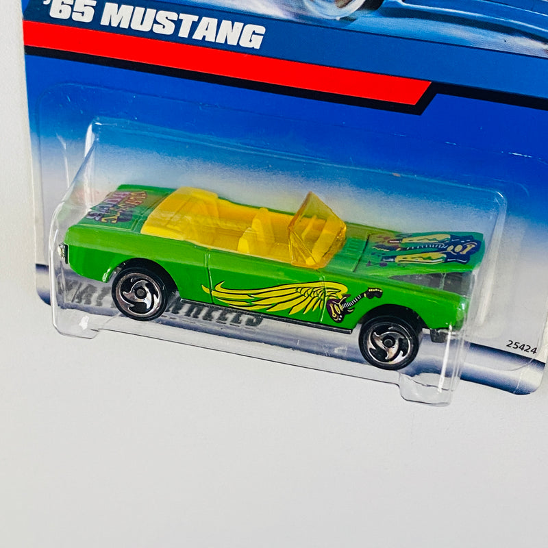 2000 Hot Wheels 65 Mustang verde SB base ZAMAC