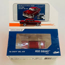 2021 Hot Wheels id Rod Squad 56 Chevy Bel Air rojo spectraflame id