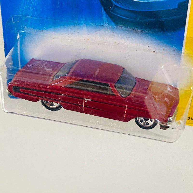 2007 Hot Wheels New Models 1964 Ford Galaxie 500XL rojo 5SP Primera Edición