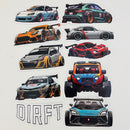 Set de 10 Stickers de Carros Deportivos Widebody y Super Silhouette