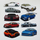Set de 10 Stickers de Carros Deportivos