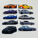 Set de 10 Stickers de Carros Deportivos