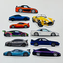 Set de 10 Stickers de Carros Deportivos