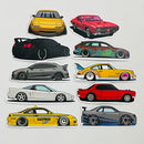 Set de 10 Stickers de Carros Deportivos