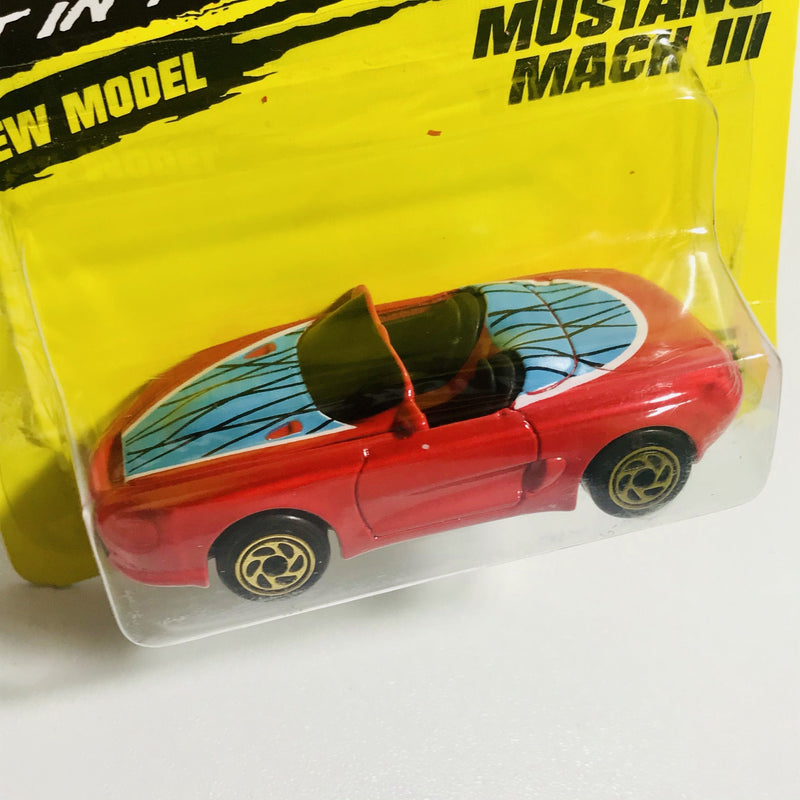 1994 Matchbox Super Fast New Model Ford Mustang Mach III 15 rojo Primera Edición