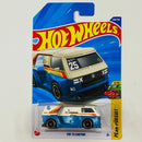 2025 Hot Wheels Peak Pursuit VW T3 Custom blanco con azul DD8