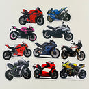 Set de 10 Stickers de Motos Deportivas