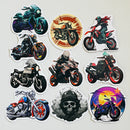 Set de 10 Stickers de Motos Chopper, Custom y Cruiser
