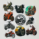 Set de 10 Stickers de Motos Chopper, Custom y Cruiser