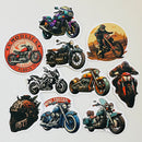 Set de 10 Stickers de Motos Chopper, Custom y Cruiser