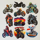 Set de 10 Stickers de Motos de Motocross, Deportivas y Custom