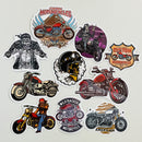 Set de 10 Stickers de Motos Chopper Custom y Cultura Biker