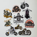 Set de 10 Stickers de Motos Chopper Custom y Cultura Biker