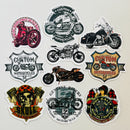 Set de 10 Stickers de Motos Chopper Custom y Cultura Biker