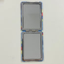 Espejo de Bolso Kawaii con Doble Espejo - Normal y de Aumento - Diseño Conejo y Arcoiris Cream Room