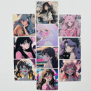 Set de 10 Stickers de Chicas Anime Waifu y City Pop Japonés