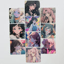 Set de 10 Stickers de Chicas Anime Waifu y City Pop Japonés