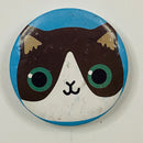 Espejo de Bolso Kawaii con Doble Espejo - Diseño Gatito Blanco con Negro