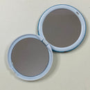 Espejo de Bolso Kawaii con Doble Espejo - Diseño Gatito Blanco con Negro