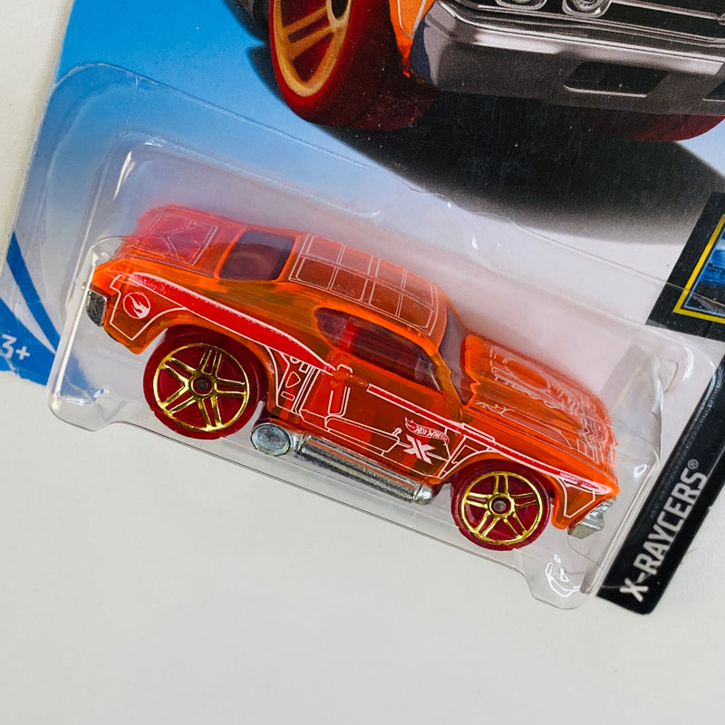 2019 Hot Wheels Treasure Hunt X-Raycers 69 Chevelle Chevrolet naranja PR5