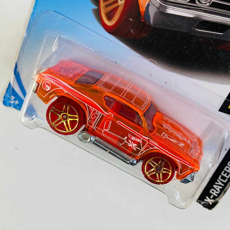 2019 Hot Wheels Treasure Hunt X-Raycers 69 Chevelle Chevrolet naranja PR5 Tarjeta Internacional
