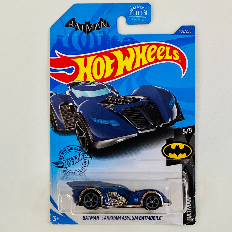 2020 Hot Wheels Treasure Hunt Batman Arkham Asylum Batmobile azul oscuro MC5