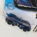 2020 Hot Wheels Treasure Hunt Batman Arkham Asylum Batmobile azul oscuro MC5