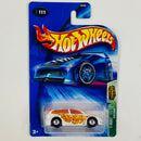 2004 Hot Wheels Treasure Hunt T-Hunt Audacious Toyota Caldina blanco con flamas Llantas de Goma RR