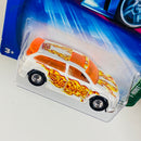 2004 Hot Wheels Treasure Hunt T-Hunt Audacious Toyota Caldina blanco con flamas Llantas de Goma RR