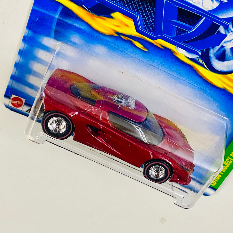 2002 Hot Wheels Treasure Hunt Lotus Project M250 rojo Llantas de Goma RR Redline