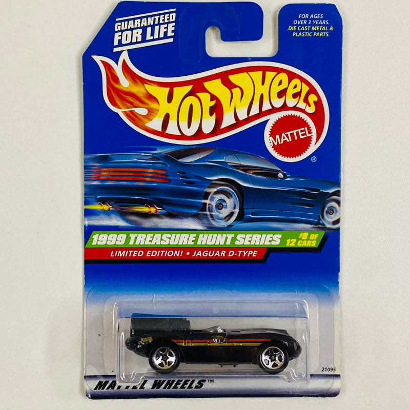 1999 Hot Wheels Treasure Hunt Limited Edition Jaguar D-Type negro 5SP