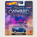 2022 Hot Wheels Premium Entertainment Disney Pixar Onward Unidos Guinevere azul Llantas de Goma RR Primera Edición