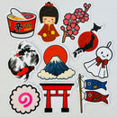 Set de 10 Stickers de Cultura Japonesa