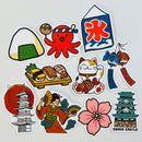 Set de 10 Stickers de Cultura Japonesa