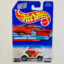 1998 Hot Wheels Tropicool Series Volkswagen Baja Bug blanco 5SP base ZAMAC