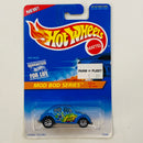 1996 Hot Wheels Mod Bod Series Volkswagen VW Bug azul 7SP base ZAMAC