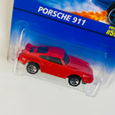 1996 Hot Wheels Porsche 911 590 rojo 5SP base ZAMAC
