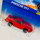 1996 Hot Wheels Porsche 911 590 rojo SB base ZAMAC